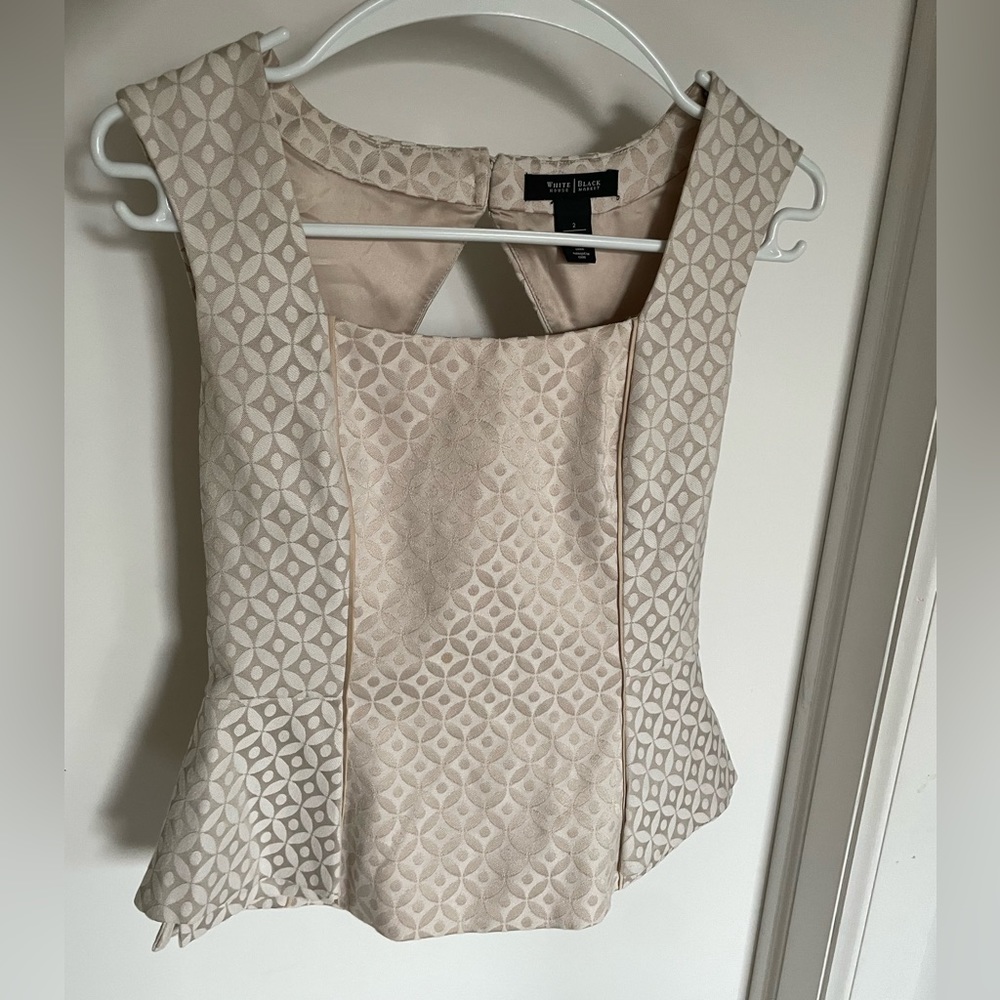 White House Black Market Cut Out Blouse